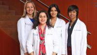 From Left: Svjetlana Lozo, MD; Ladin Yurteri-Kaplan, MD; Helai Hesham, MD; Nirupama Somasundaram, NP
